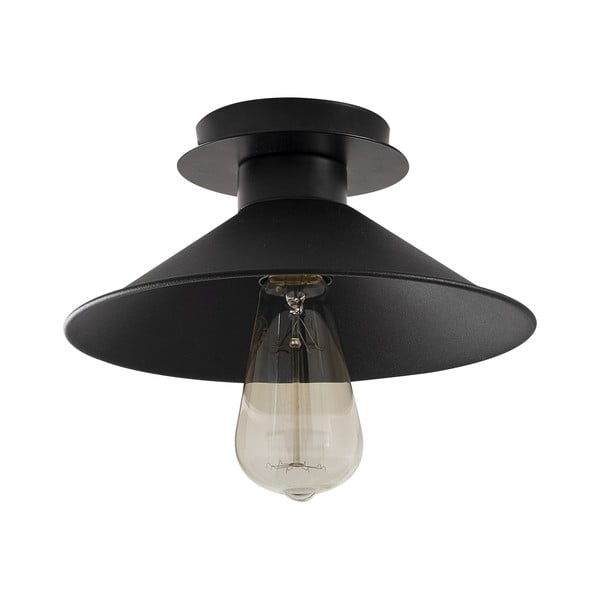Czarna lampa sufitowa z metalowym kloszem ø 24 cm Berceste – Opviq lights-image-2
