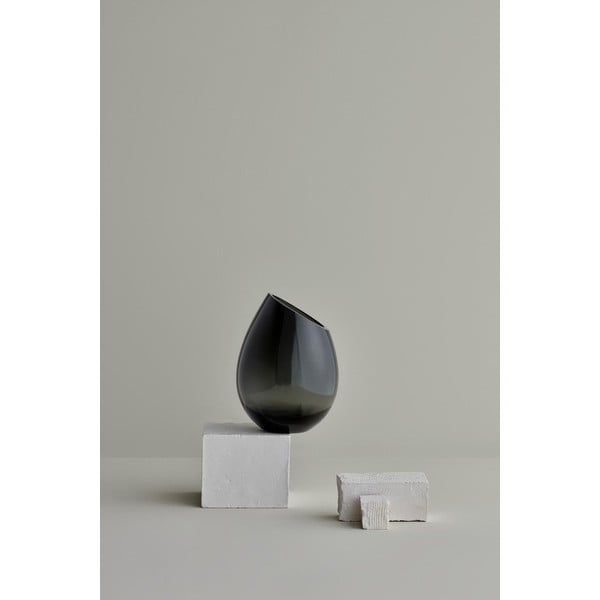 Zielony szklany wazon Blomus Raindrop, wys. 24 cm-image-1