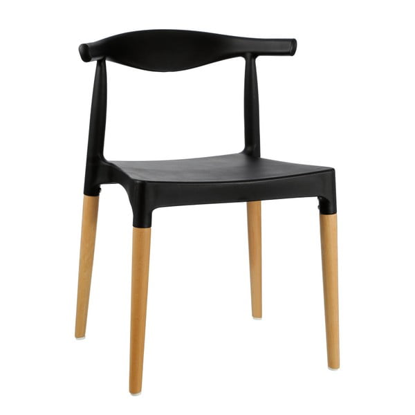 Czarne krzesło Ixia Kaja