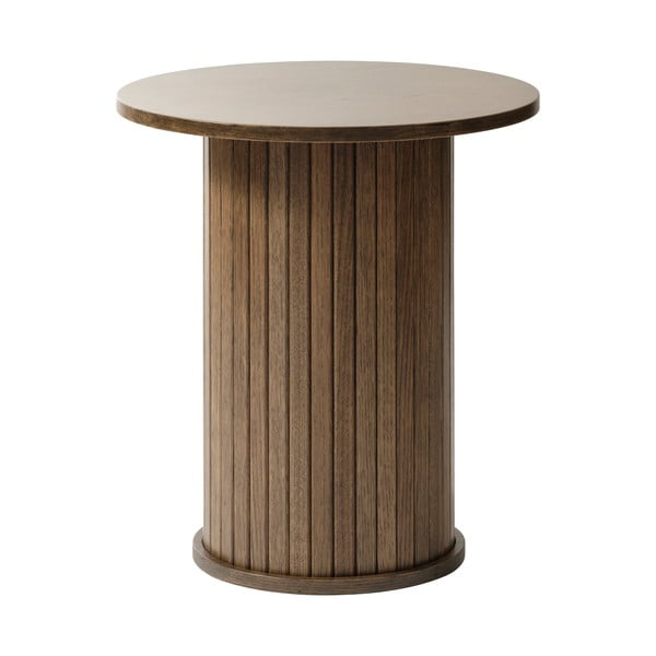 Okrągły stolik w dekorze dębu ø 50 cm Nola – Unique Furniture