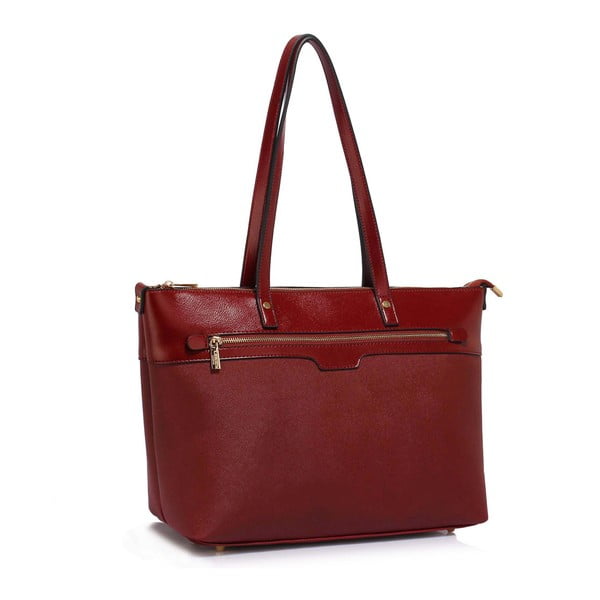 Ciemnoczerwona torebka L&S Bags Grab