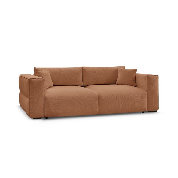 Pomarańczowa rozkładana/ze schowkiem sofa 265 cm Ezechiel – Bobochic Paris-image-2