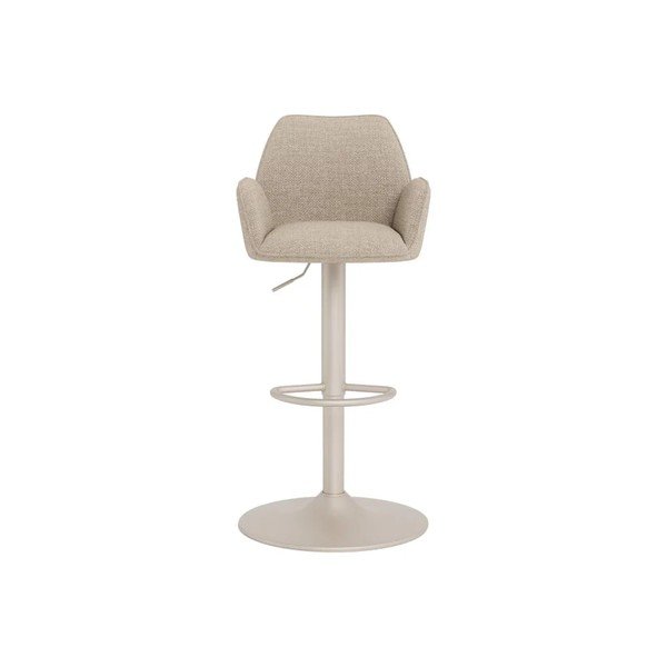 Beżowy tapicerowany hoker (wysokość siedziska 64 cm) Glenda – Actona-image-2
