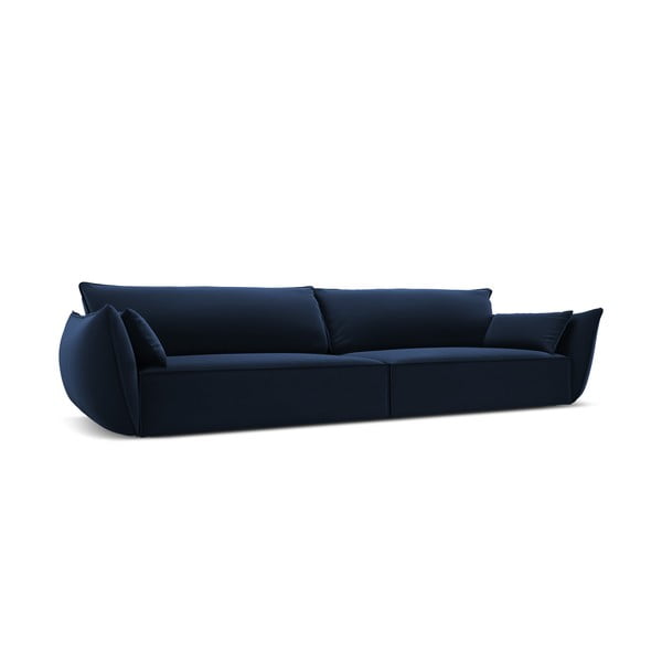 Ciemnoniebieska aksamitna sofa 248 cm Vanda – Mazzini Sofas-image-2