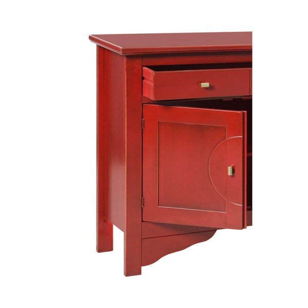 Czerwona komoda Evergreen House Credenza-image-2