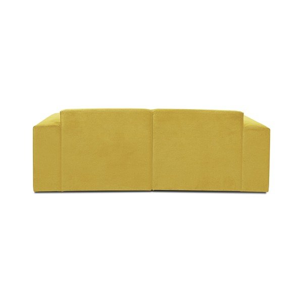 Musztardowożółta sztruksowa sofa modułowa Scandic Sting-image-3