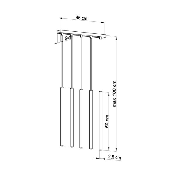 Czarna lampa wisząca Sollux Fideus, dł. 45 cm-image-4