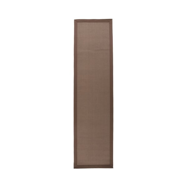 Brązowo-szary chodnik z juty Flair Rugs Herringbone, 60x230 cm