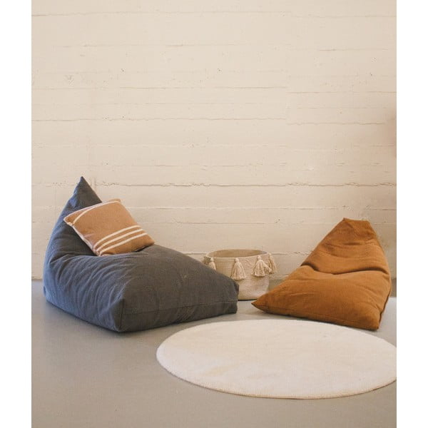 Dziecięcy worek do siedzenia w kolorze terakoty Cleo Toffee – Lorena Canals-image-1