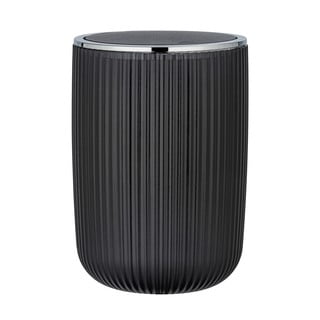 Czarny kosz na śmieci Wenko Acropoli, 5,5 l