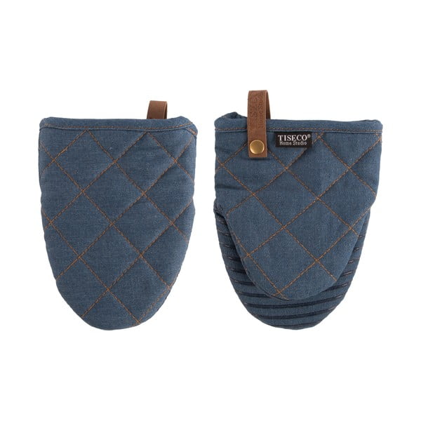 Rękawice kuchenne zestaw 2 szt. Indigo – Tiseco Home Studio