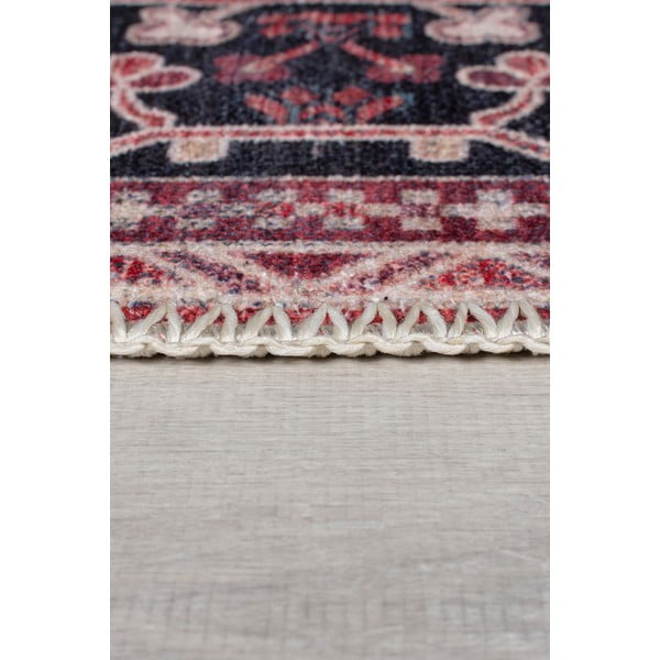 Bordowy dywan z mieszanki włókien z recyklingu odpowiedni do prania 200x290 cm Windsor – Flair Rugs-image-4