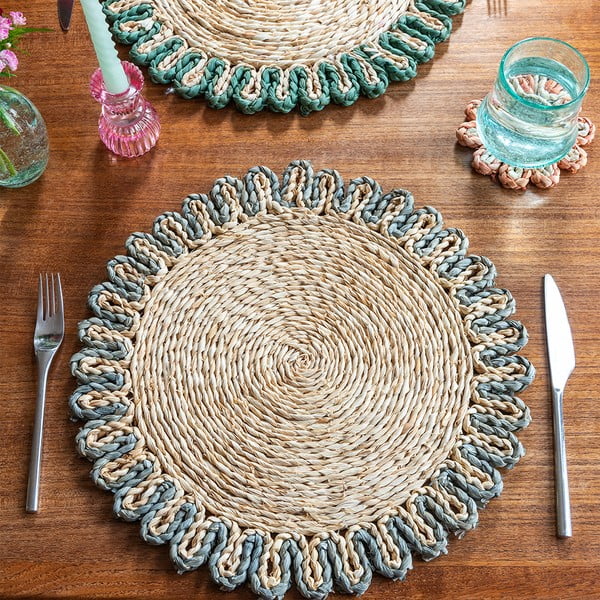 Mata stołowa z liści kukurydzy ø 38 cm Corn Husk – Rex London-image-4