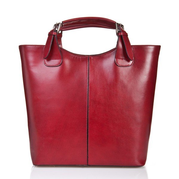 Torebka skórzana Valeria, czerwona