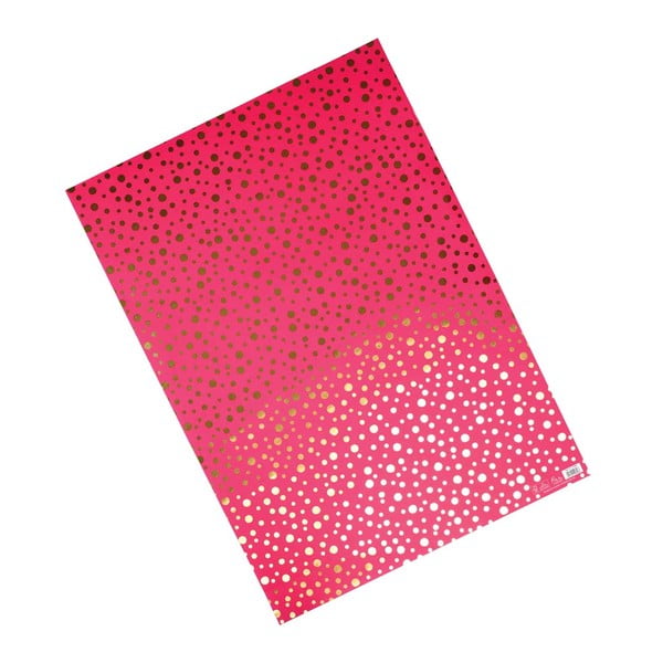 Zestaw 25 czerwonych arkuszy papieru ozdobnego Rex London Spot