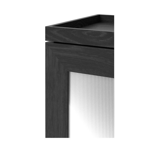 Czarna szafka łazienkowa z drewna dębowego Wireworks Mezza-image-1