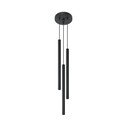 Czarna metalowa lampa wisząca ø 20 cm Fideus – Sollux