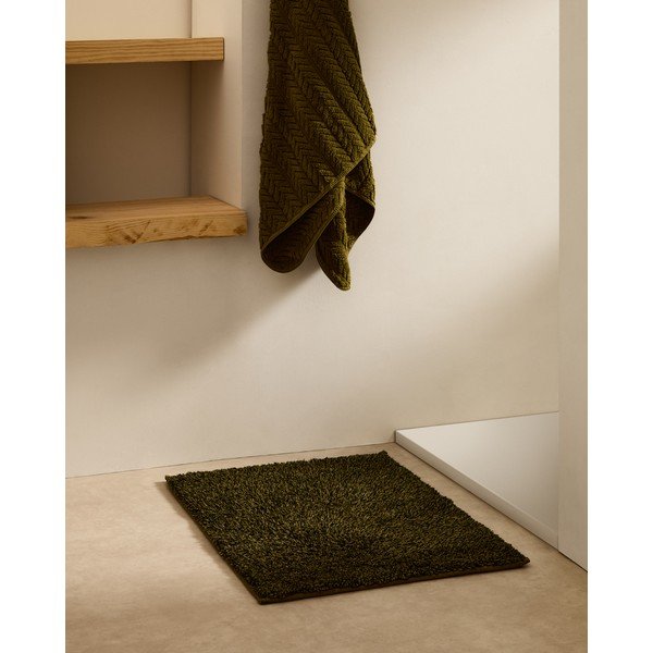 Dywanik łazienkowy w kolorze khaki 50x70 cm Coper – Kave Home-image-1