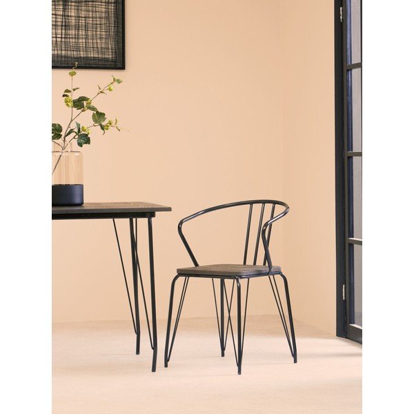 Stół z litego drewna wiązu ø 80 cm District – Premier Housewares-image-2