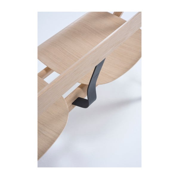 Naturalna ławka z drewna dębowego Gazzda Ava-image-3