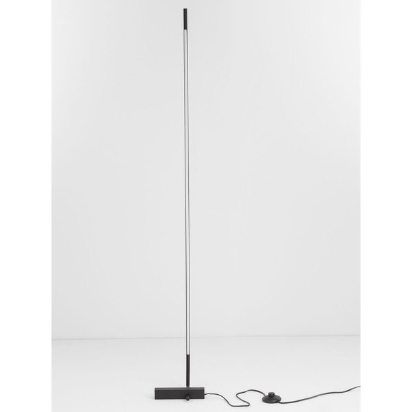 Czarna metalowa lampa stojąca LED z kloszem ze szkła akrylowego (wysokość 140 cm) Raccio – Nova Luce-image-4