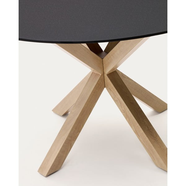 Okrągły stół ze szklanym blatem ø 120 cm Argo – Kave Home-image-4
