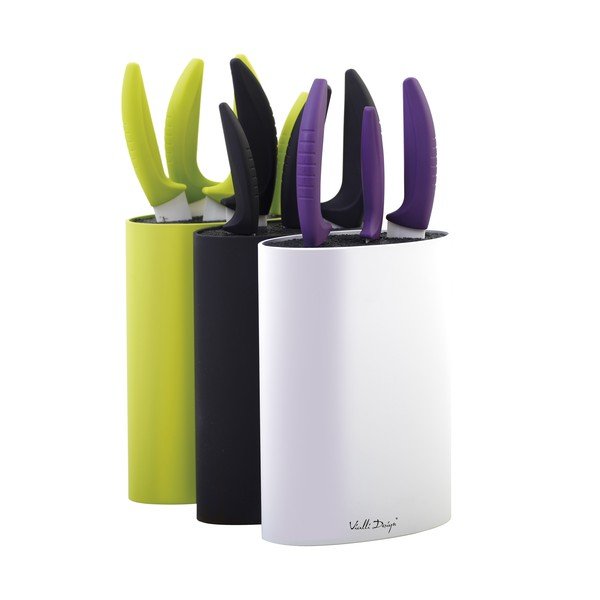 Owalny blok na noże, biały-image-2