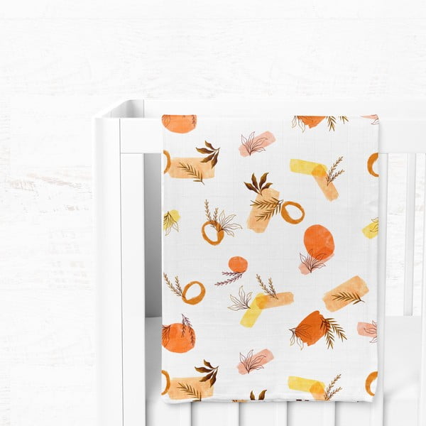 Biały koc dziecięcy muślinowy 75x100 cm Rhapsody – Mijolnir-image-3