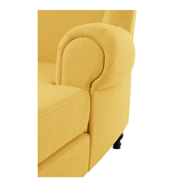 Żółty fotel uszak Max Winzer Mareille Yellow-image-4