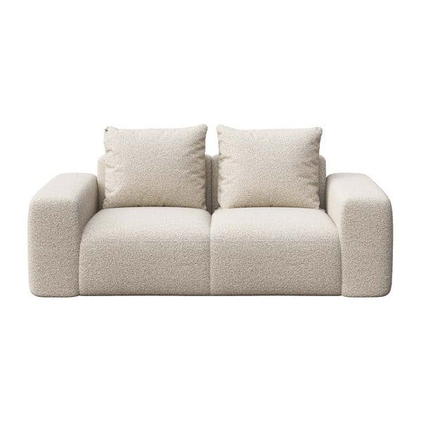 Beżowa sofa z materiału bouclé Bouclé 212 cm Feiro – MESONICA