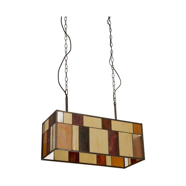 Metalowa lampa wisząca ze szklanym kloszem Waldorf – Premier Housewares-image-4