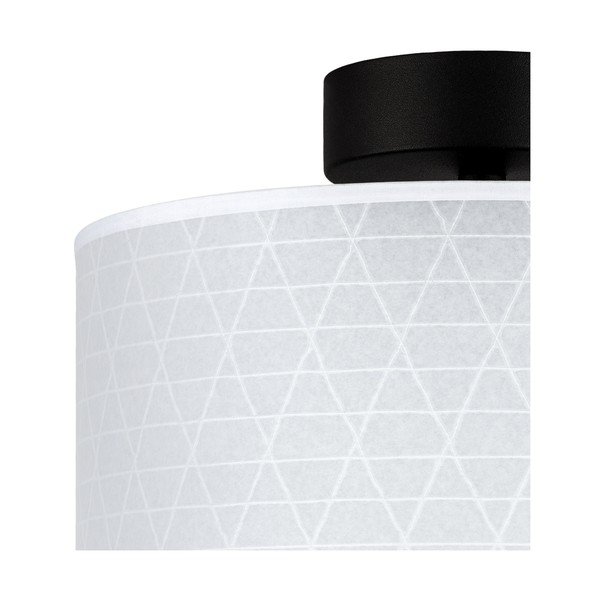 Biała lampa sufitowa ze wzorem trójkątów Sotto Luce Taiko-image-1