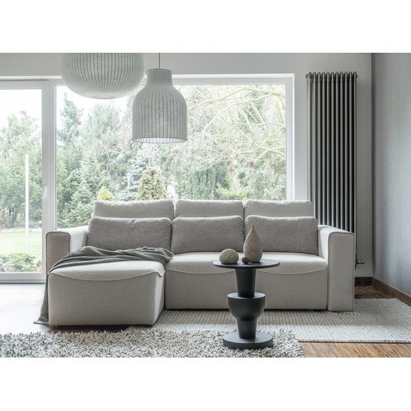 Kremowy rozkładany narożnik (róg zmienny) Homely Tommy – Miuform-image-1