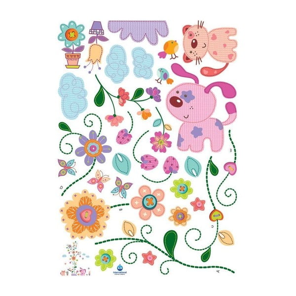 Naklejka Ambiance Colorful animals and tree-image-1