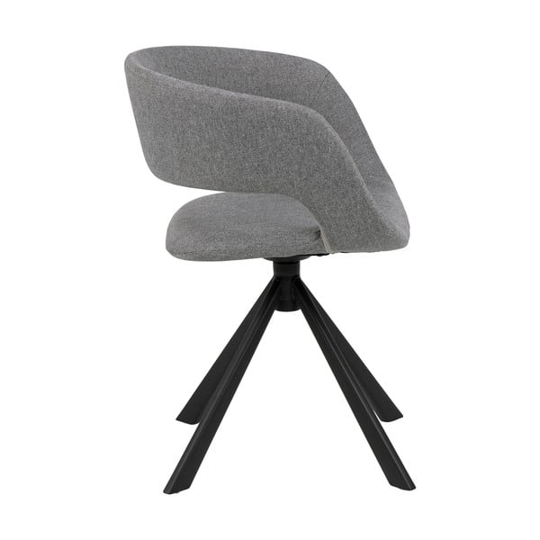 Szare krzesło obrotowe do jadalni Actona Grace-image-3