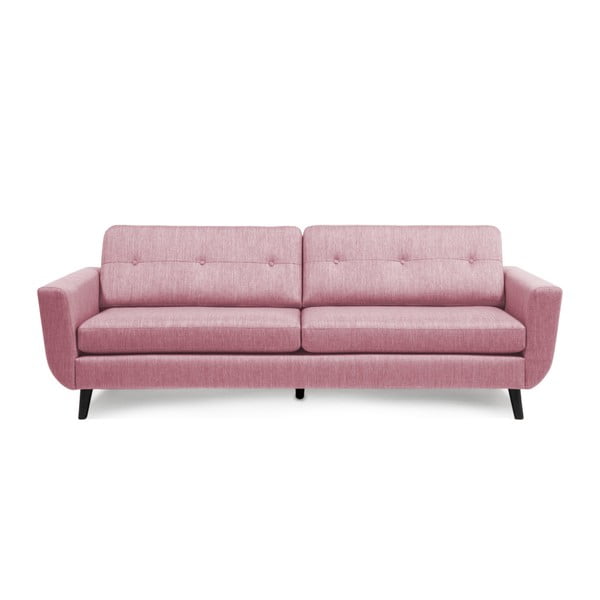 Jasnoróżowa sofa 3-osobowa Vivonita Harlem XL
