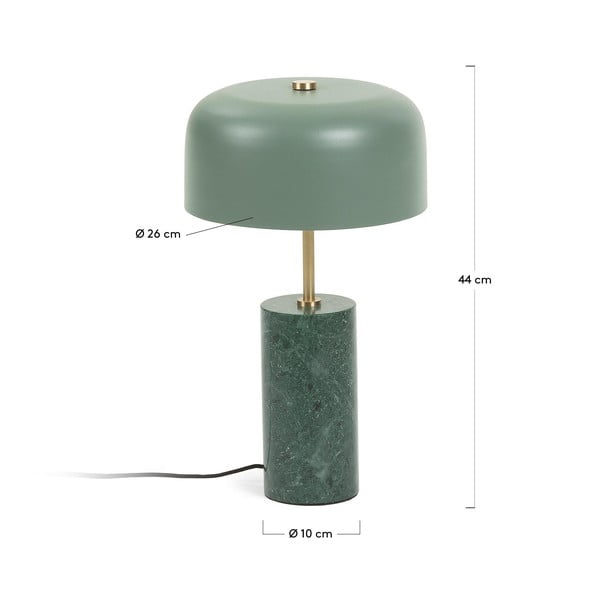 Zielona lampa stołowa Kave Home Biscane-image-2