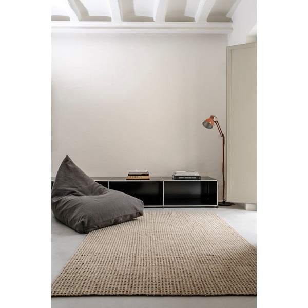 Wełniany dywan odpowiedni do prania/tkany ręcznie w kolorze khaki 140x200 cm Unexpected Wool – Lorena Canals-image-3