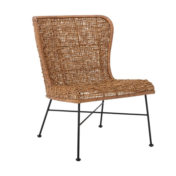 Fotel z plecionką w naturalnym kolorze Somme – Bloomingville