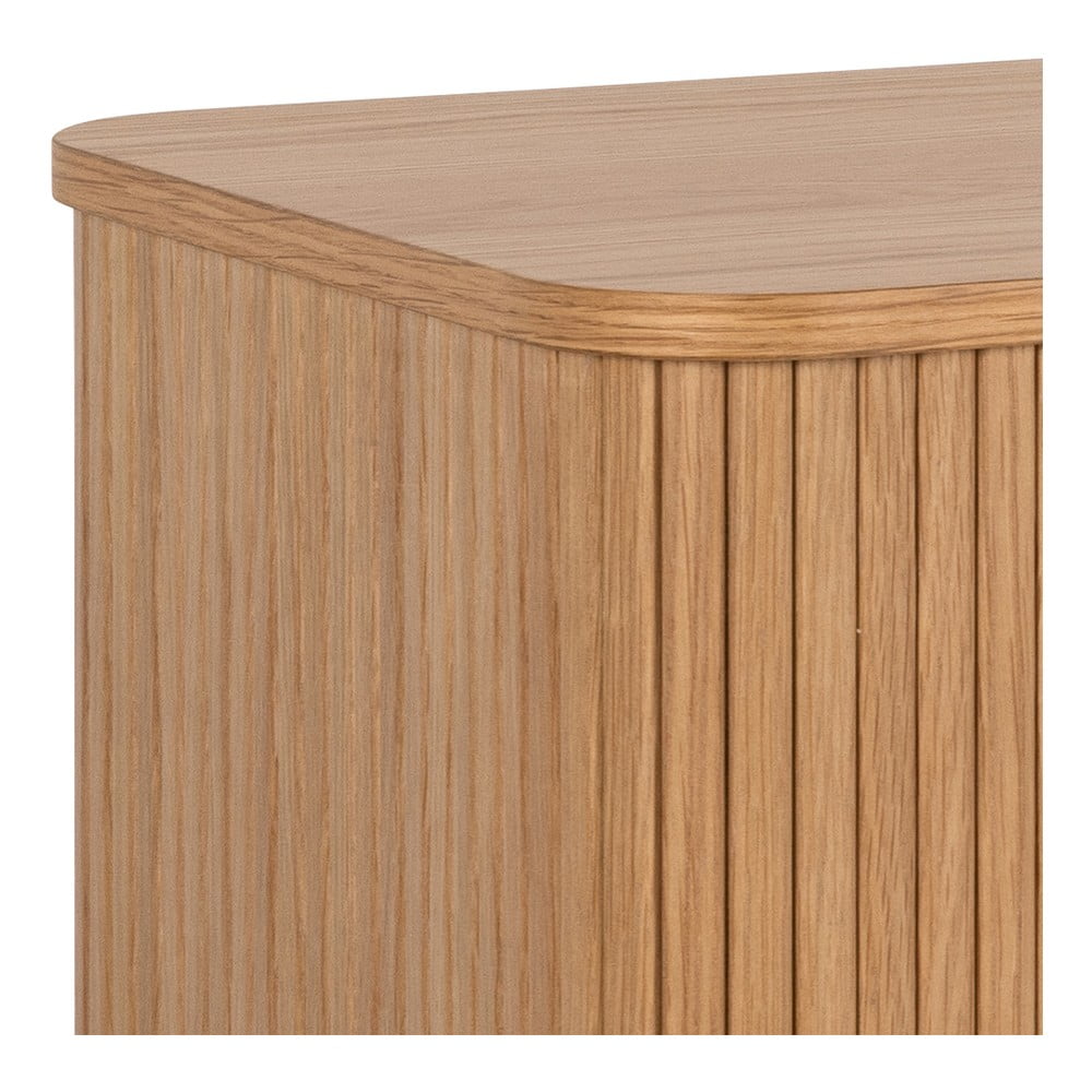 Niska komoda w dekorze dębu z drzwiami przesuwnymi 160x80 cm Langley – Actona (zdjęcie 5)