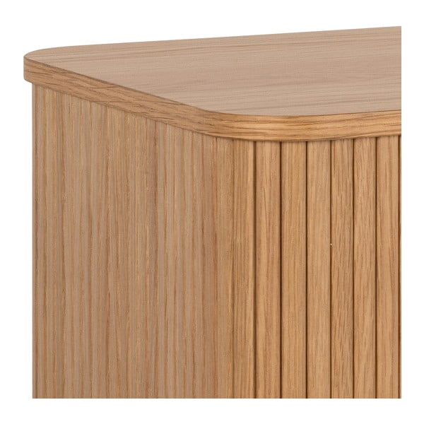 Niska komoda w dekorze dębu z drzwiami przesuwnymi 160x80 cm Langley – Actona-image-4