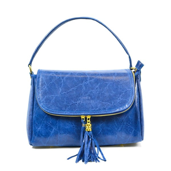 Skórzana torebka Eleonore, niebieska