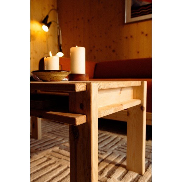 Stolik z litego drewna sosnowego w jasnym naturalnym kolorze 50x80 cm Tuck – Karup-image-2