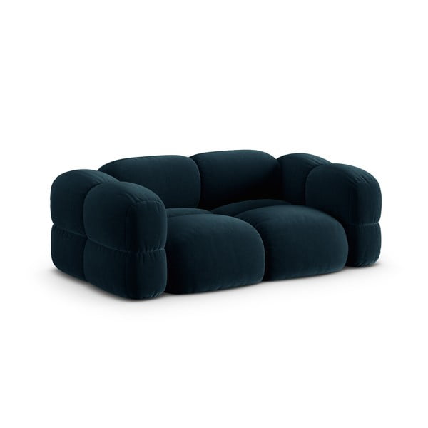 Ciemnoniebieska aksamitna sofa 210 cm Loretto – Cosmopolitan Design-image-3