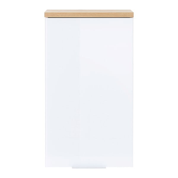 Biała wisząca szafka łazienkowa w dekorze dębu 39x69 cm Pescara – Germania