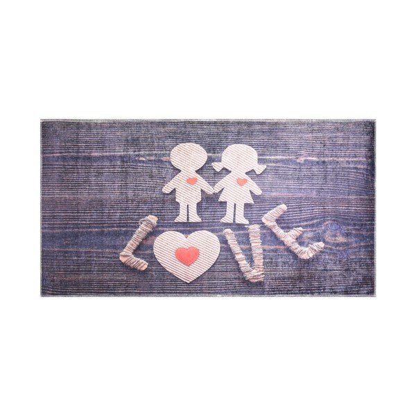 Wytrzymały dywan Vitaus Love is Everywhere, 80x120 cm-image-1