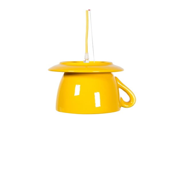 Żółta ceramiczna lampa wisząca Creative Lightings Coffee Time