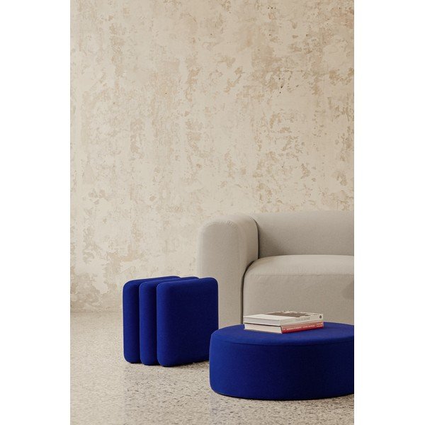 Niebieski wełniany puf Radd – noo.ma-image-2