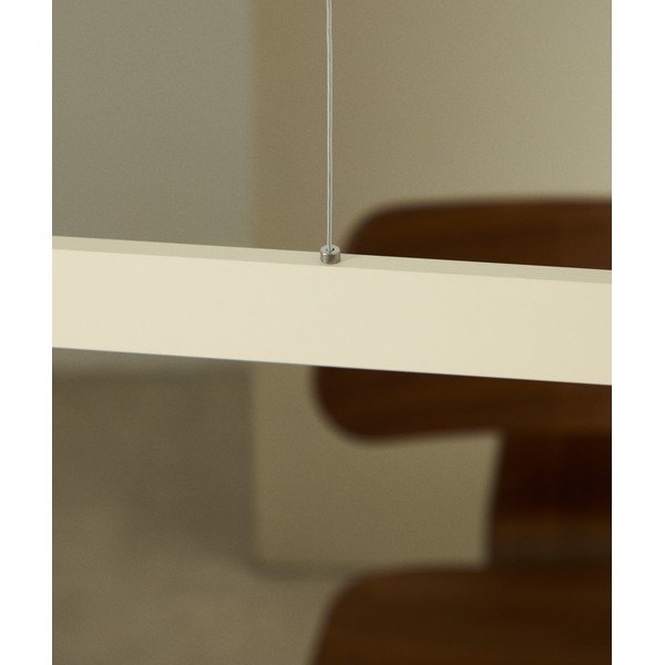 Beżowa lampa wisząca LED z metalowym kloszem Boadella – Kave Home-image-2