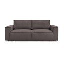 Szarobrązowa sztruksowa rozkładana sofa 245 cm Nihad – Bobochic Paris